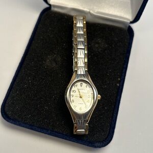 Vintage Silver Two Tones Elgin Women’s Watch